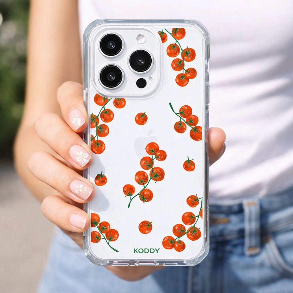 Cherry Tomatoes Clear Phone Case - KODDY aesthetic iphone case UK