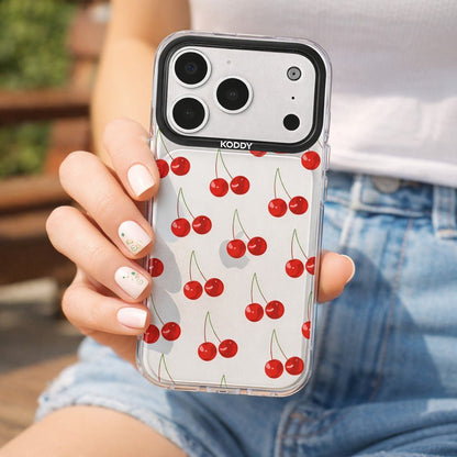 Cherrys Clear iPhone Case - KODDY aesthetic iphone case UK
