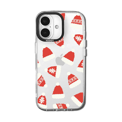 Christmas Red Pom-Pom Hats iPhone Case