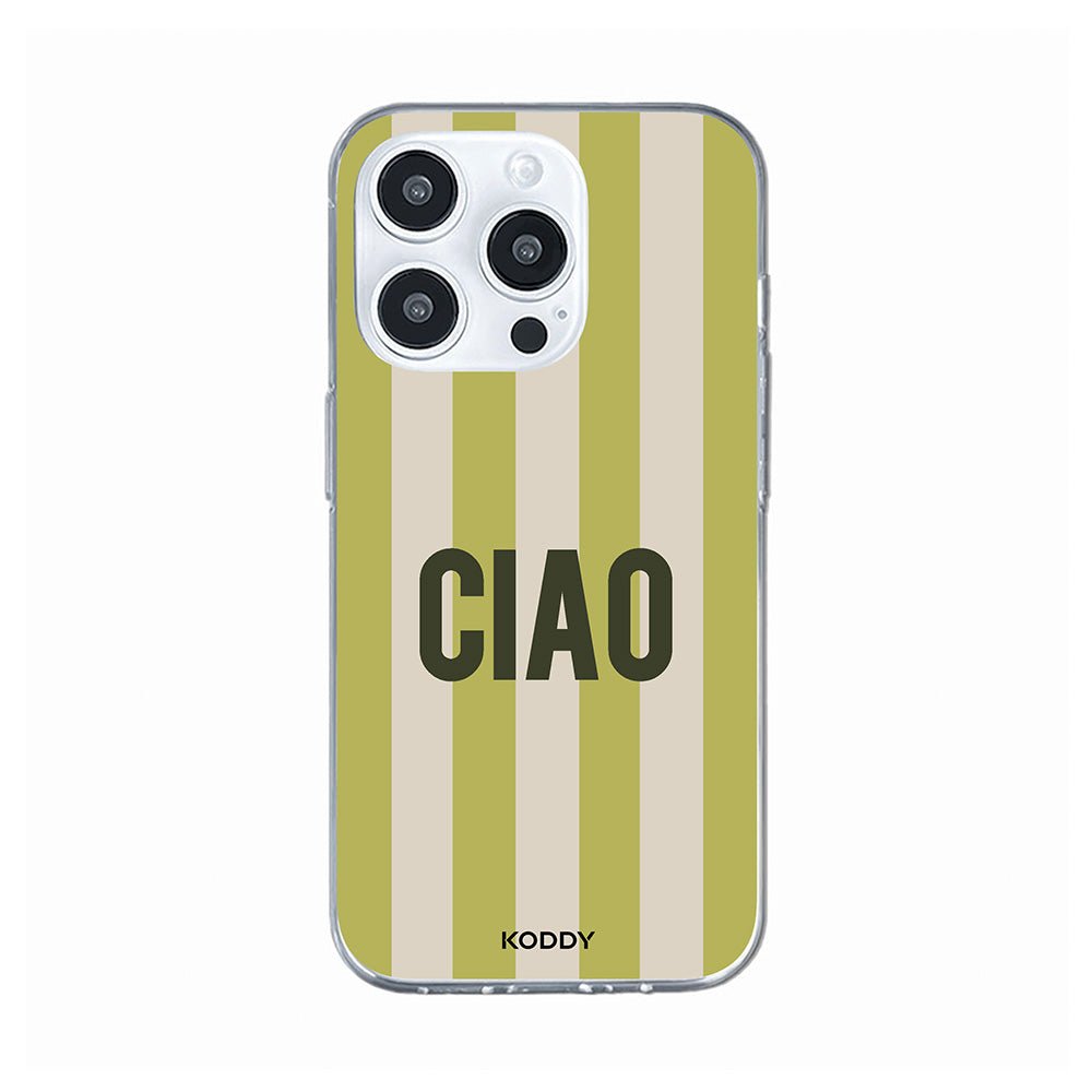 Ciao Retro Stripe Phone Case
