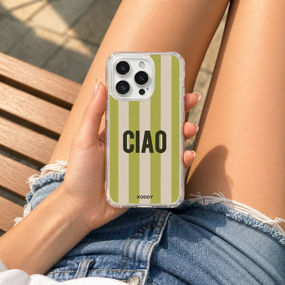 Ciao Retro Stripe Phone Case - KODDY aesthetic iphone case UK