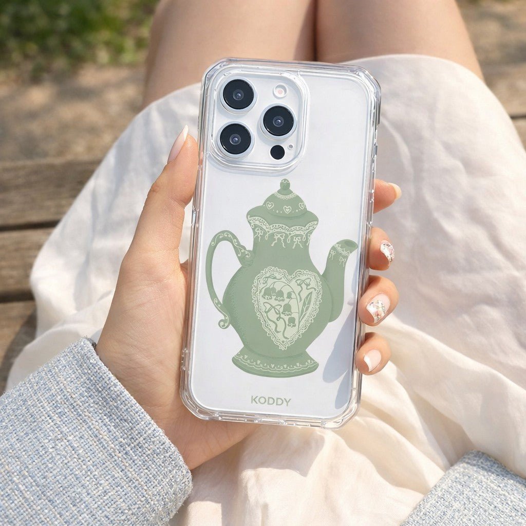Classic Jade Teapot Phone Case - KODDY aesthetic iphone case UK