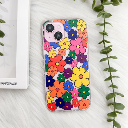 Colorful Retro Pop Flower Pattern Phone Case - KODDY