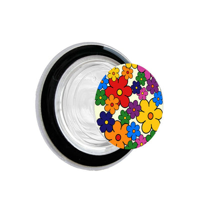 Colorful Retro Pop Flower Pattern Phone Grip