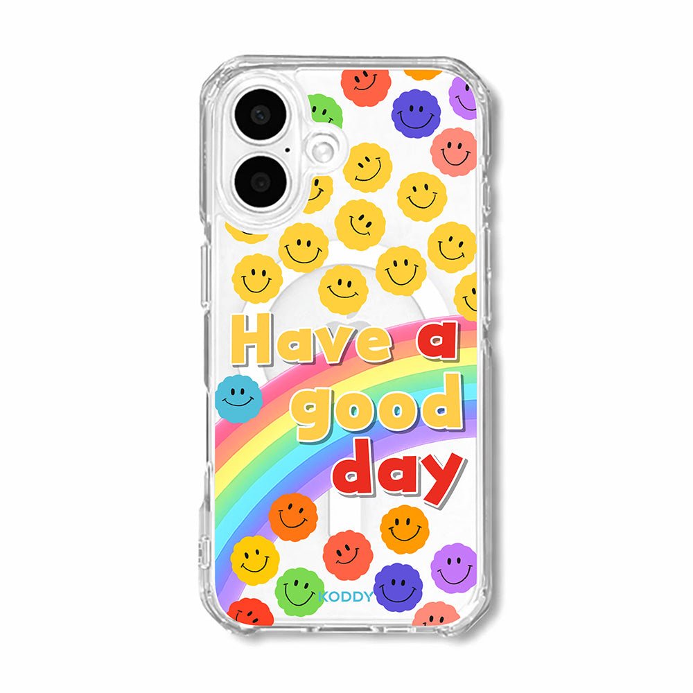 Colorful Smiley Face Rainbow Phone Case - KODDY aesthetic iphone case UK