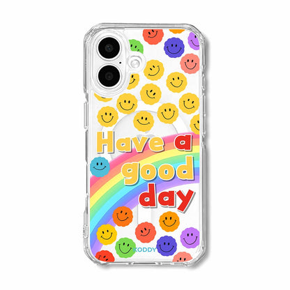 Colorful Smiley Face Rainbow Phone Case - KODDY aesthetic iphone case UK