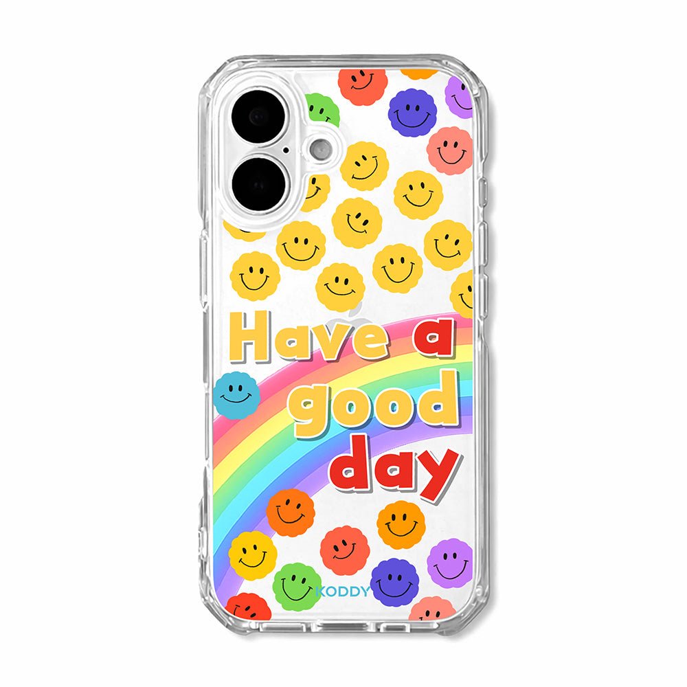 Colorful Smiley Face Rainbow Phone Case - KODDY aesthetic iphone case UK