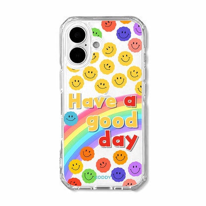 Colorful Smiley Face Rainbow Phone Case - KODDY aesthetic iphone case UK