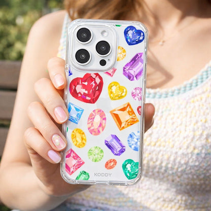 Colourful Gem Stone Phone Case - KODDY aesthetic iphone case UK