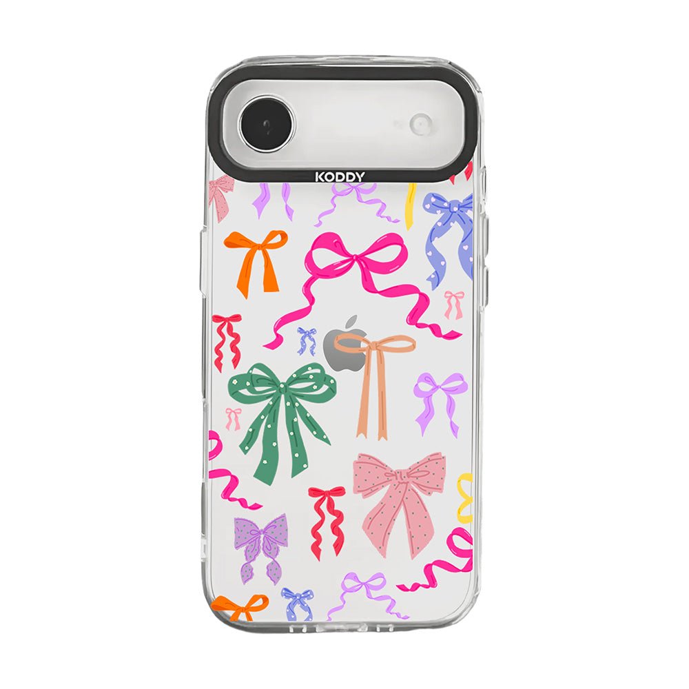 Colourful Ribbon Bows Clear iPhone Case - KODDY
