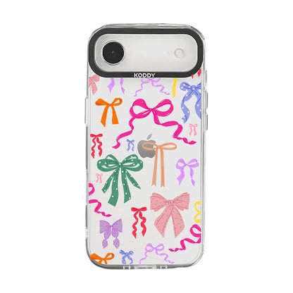 Colourful Ribbon Bows Clear iPhone Case - KODDY