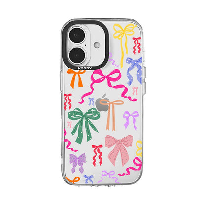 Colourful Ribbon Bows Clear iPhone Case - KODDY