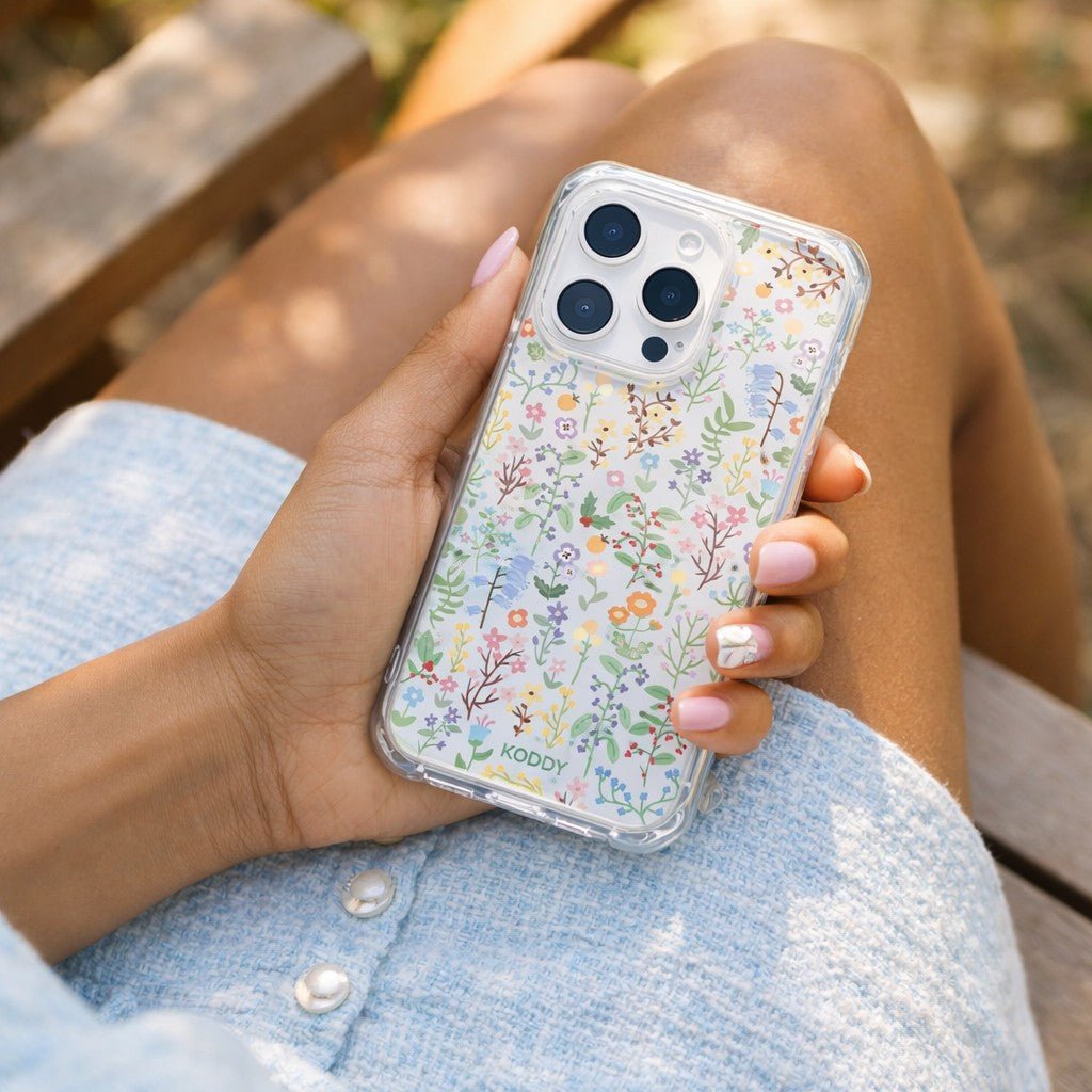 Colourful Wildflower Phone Case - KODDY aesthetic iphone case UK