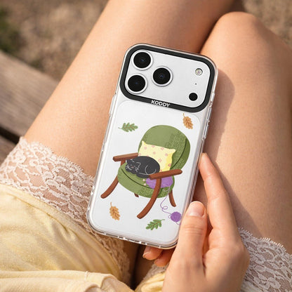 Cozy Sofa and Cat iPhone Case - KODDY aesthetic iphone case UK