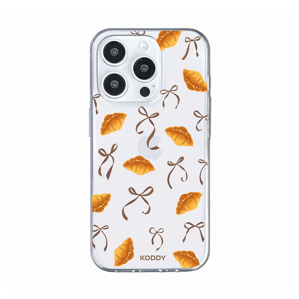 Croissants with Ribbon Bows Phone Case-KODDY aesthetic iphone case UK
