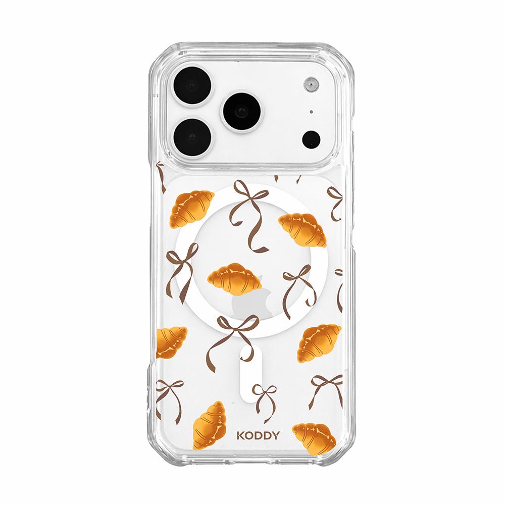 Croissants with Ribbon Bows Phone Case-KODDY aesthetic iphone case UK