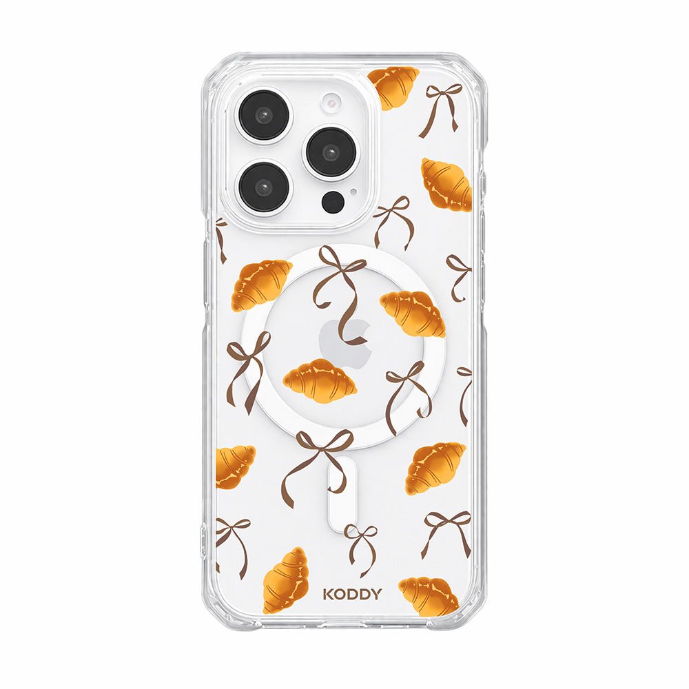 Croissants with Ribbon Bows Phone Case-KODDY aesthetic iphone case UK