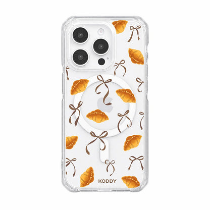 Croissants with Ribbon Bows Phone Case-KODDY aesthetic iphone case UK