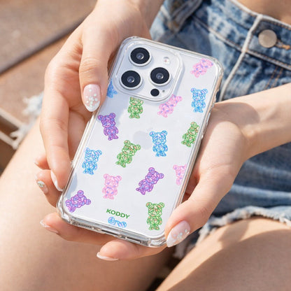 Crystal Teddy Bear Phone Case-KODDY aesthetic iphone case UK