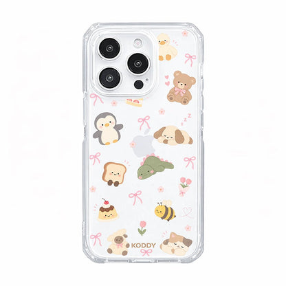 Cute Animal & Bow Aesthetic Phone Case