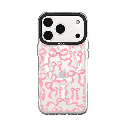 Cute Baby Pink Ribbon Bows iPhone Case
