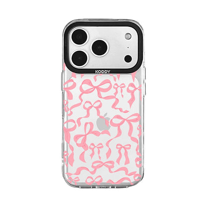 Cute Baby Pink Ribbon Bows iPhone Case