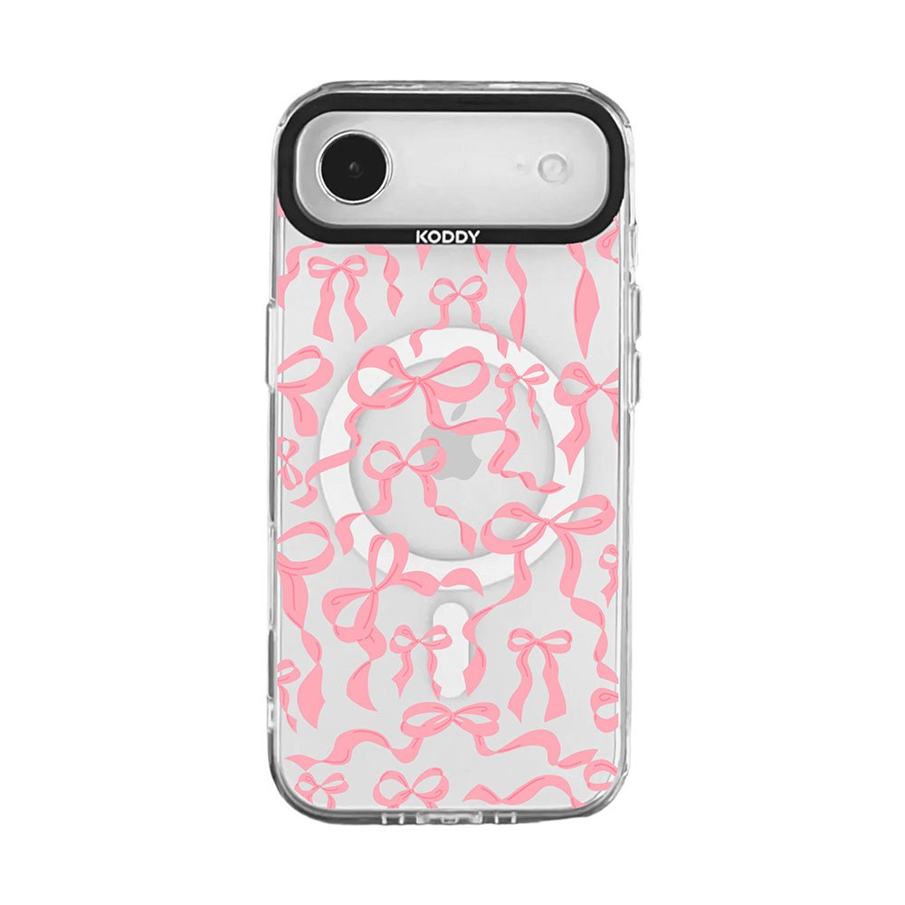 Cute Baby Pink Ribbon Bows iPhone Case