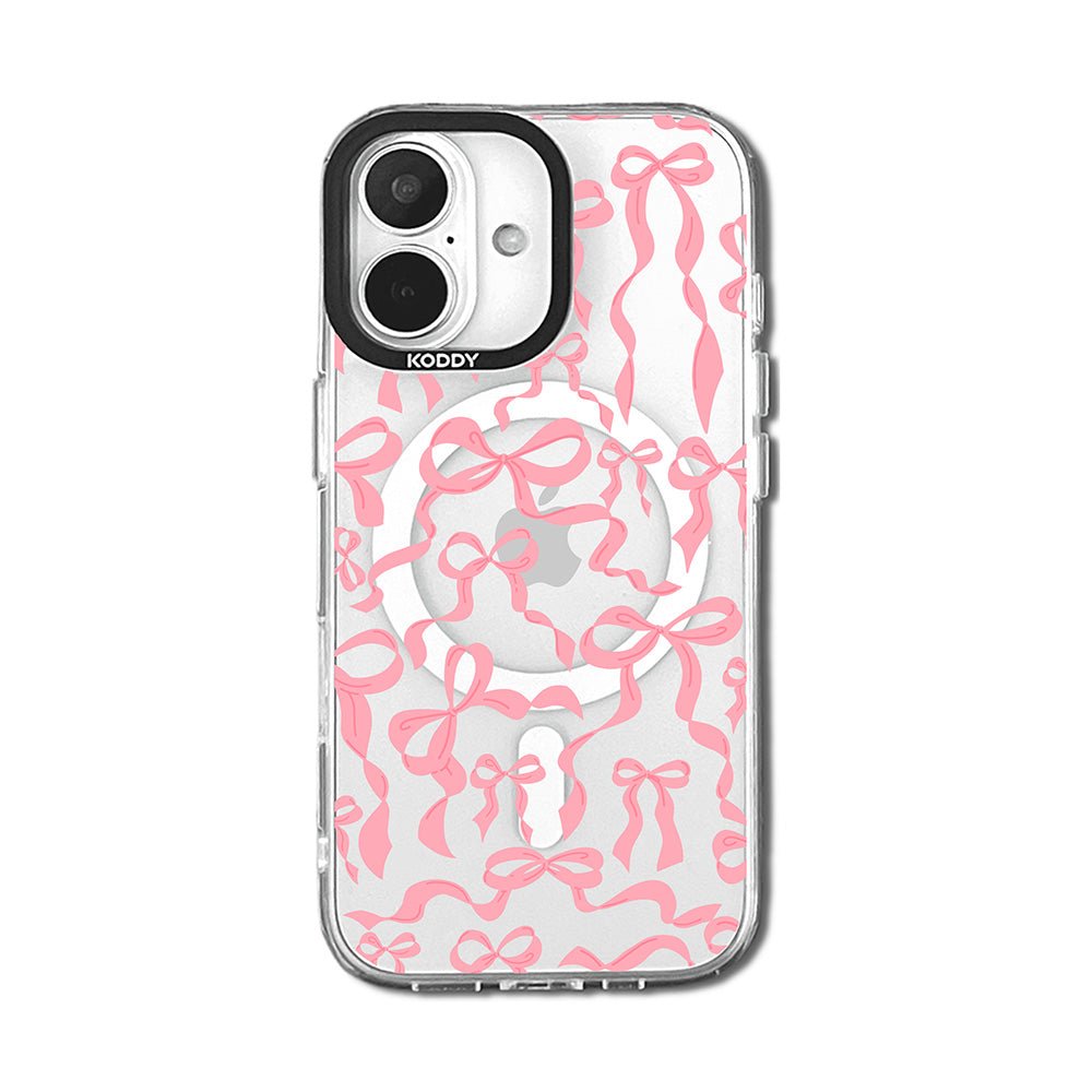 Cute Baby Pink Ribbon Bows iPhone Case