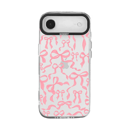 Cute Baby Pink Ribbon Bows iPhone Case