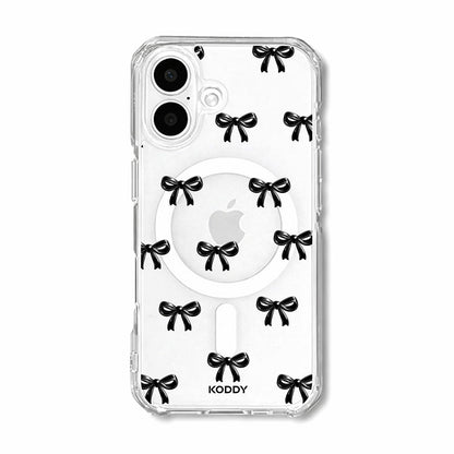 Cute Black Ribbon Bow Pattern Phone Case