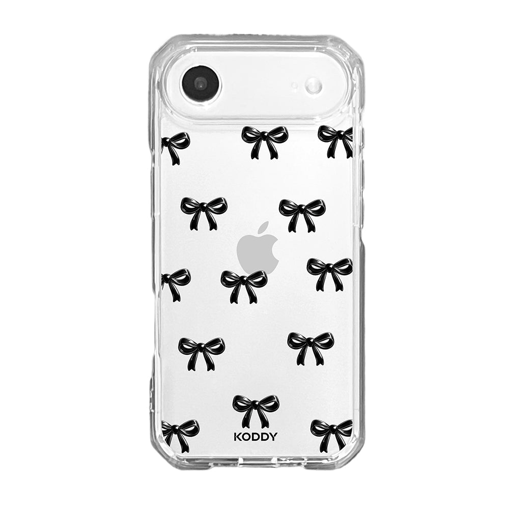 Cute Black Ribbon Bow Pattern Phone Case