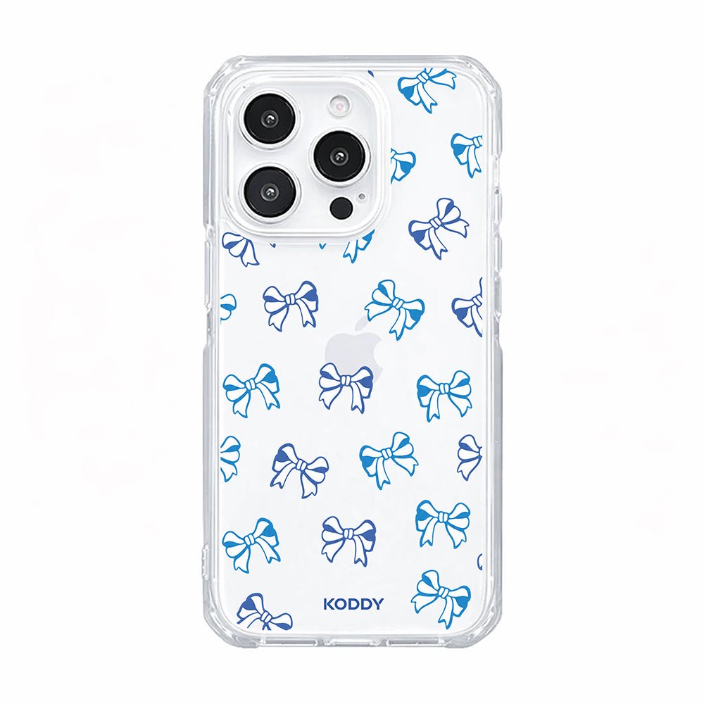 Cute Blue Ribbon Bow Phone Case-KODDY aesthetic iphone case UK