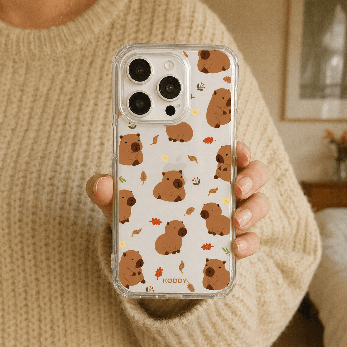 Cute Capybara Friends Phone Case-KODDY aesthetic iphone case UK