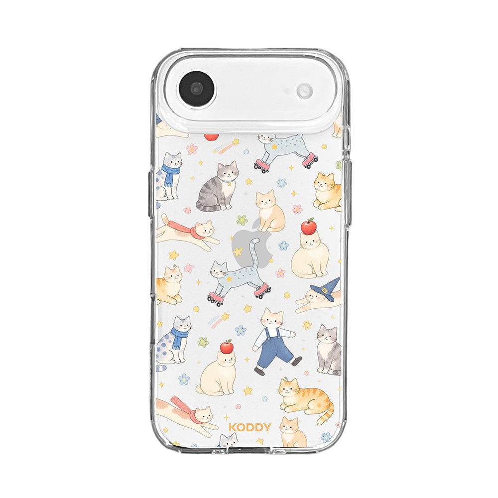 Cute Cat Adventures Clear Phone Case