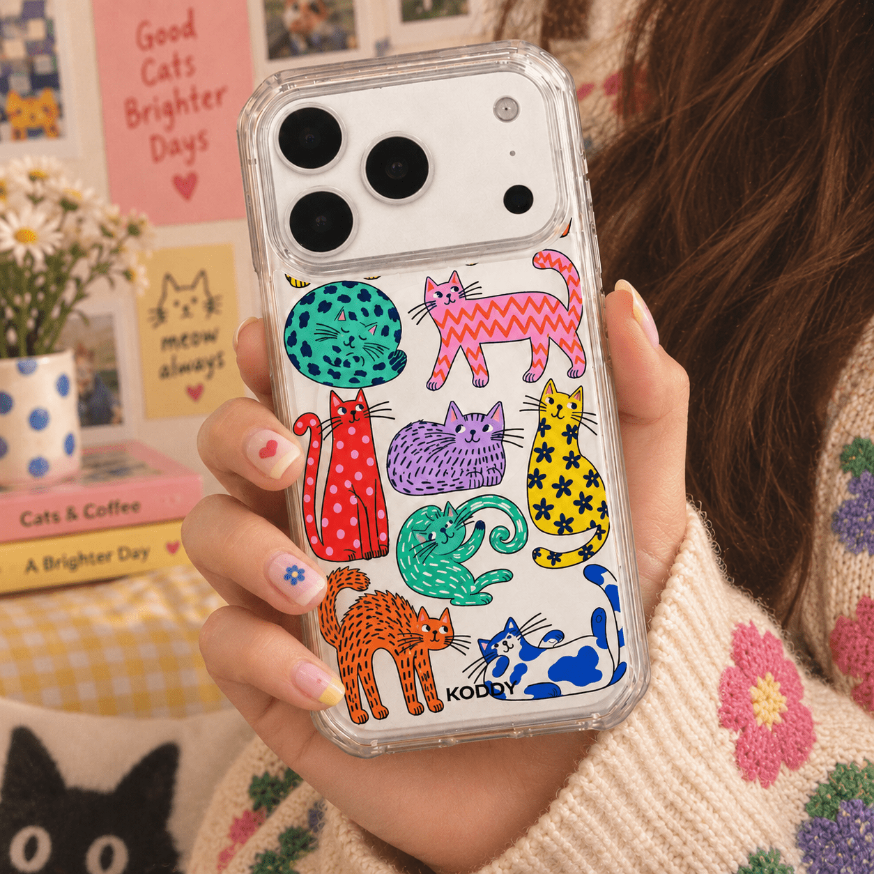 Cute Cat Aesthetic Phone Case-KODDY aesthetic iphone case UK