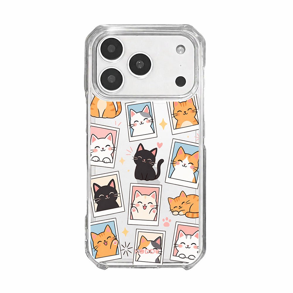 Cute Cat Photo Frame Clear Phone Case