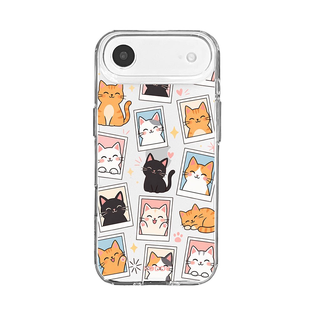 Cute Cat Photo Frame Clear Phone Case
