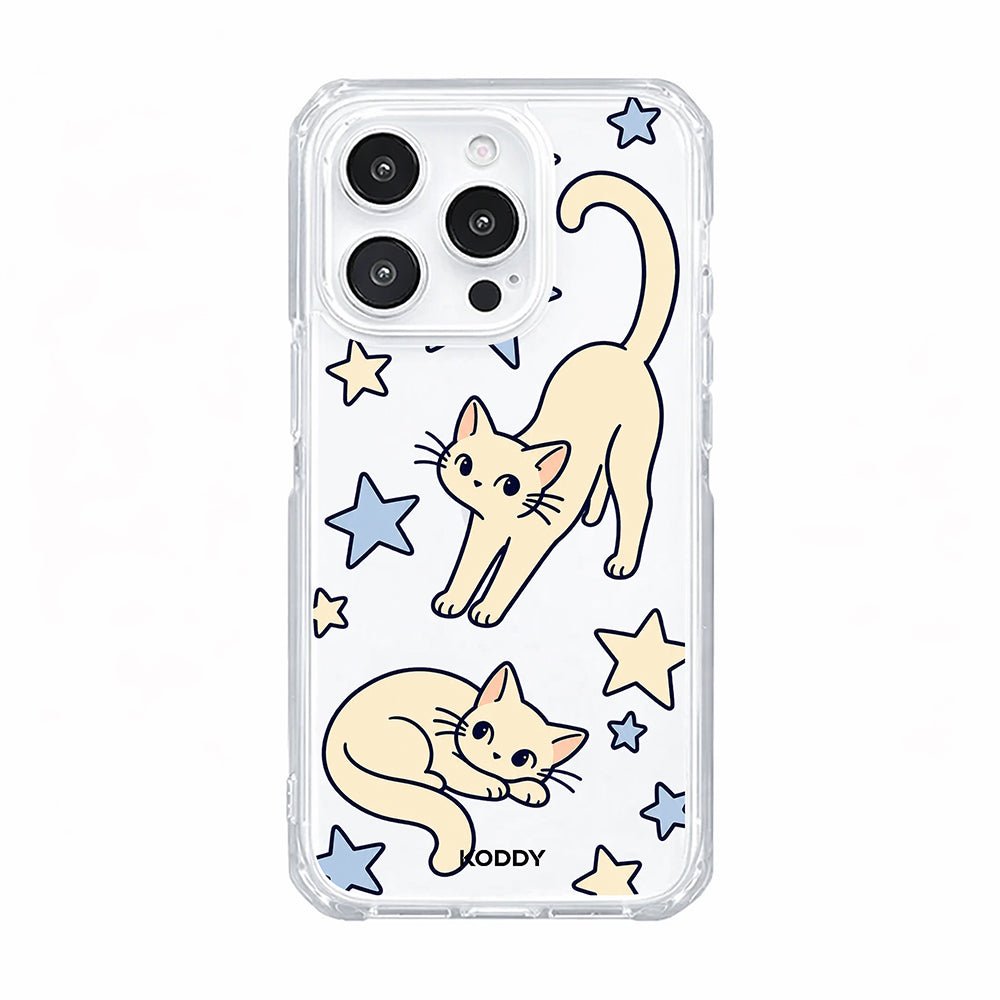 Cute Cat & Stars Aesthetic Phone Case
