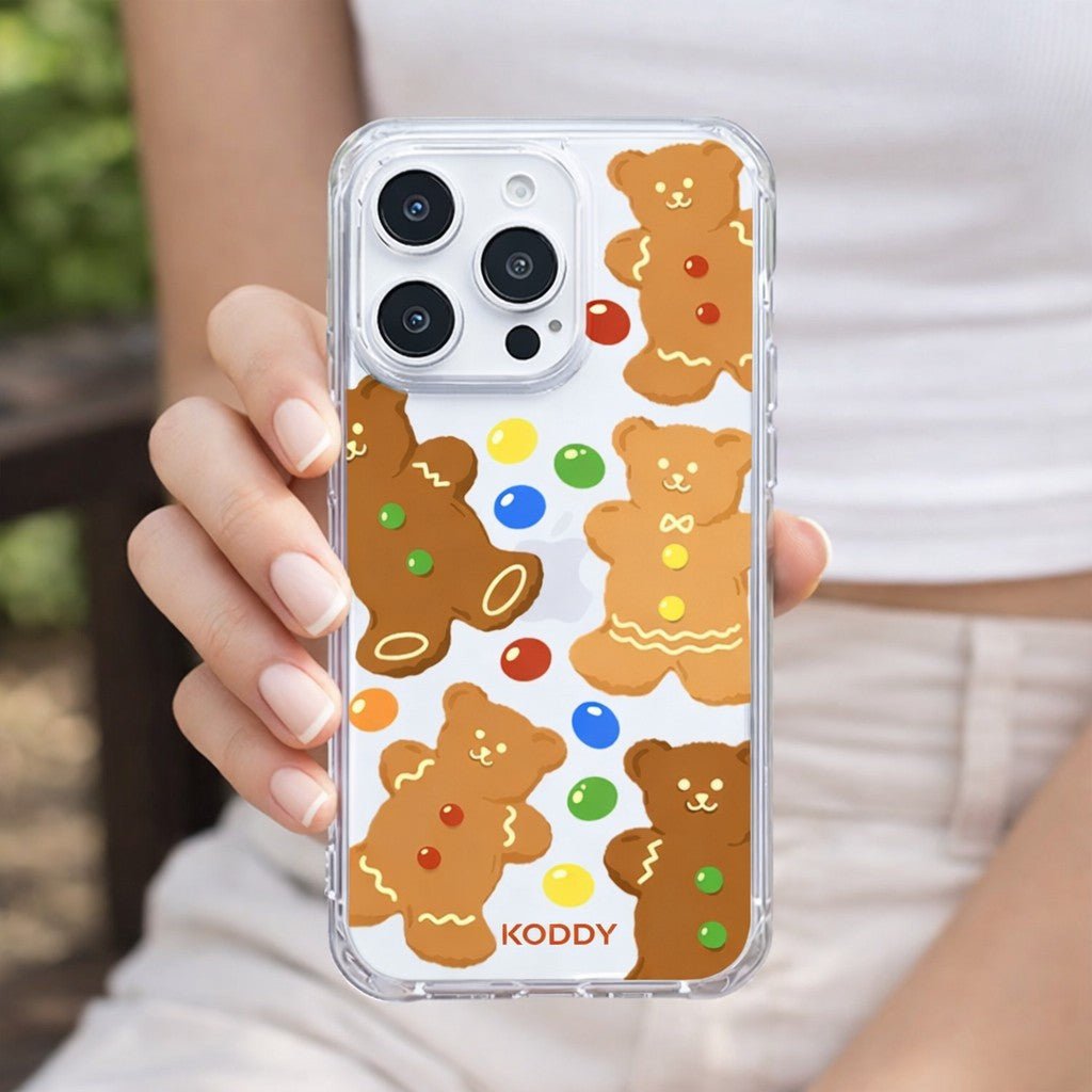 Cute Cookie Bears Protective Phone Case - KODDY aesthetic iphone case UK