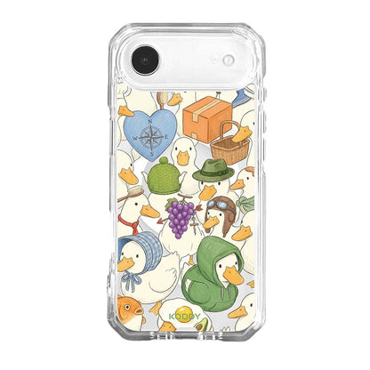 Cute Duck and Goose Adventure Aesthetic Phone Case-KODDY aesthetic iphone case UK