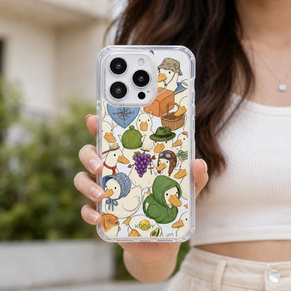Cute Duck and Goose Adventure Aesthetic Phone Case-KODDY aesthetic iphone case UK