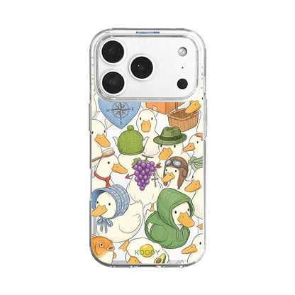 Cute Duck and Goose Adventure Aesthetic Phone Case-KODDY aesthetic iphone case UK