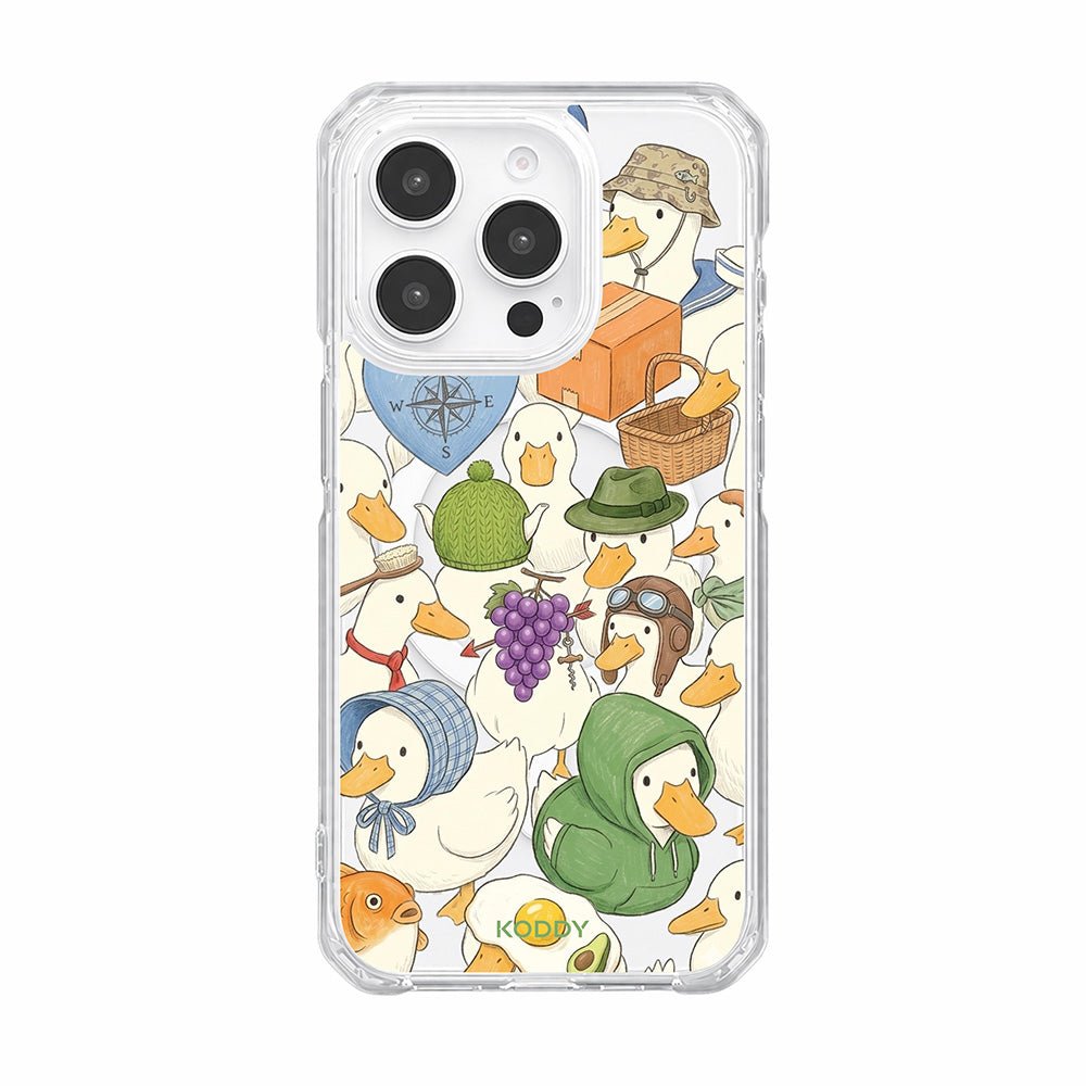 Cute Duck and Goose Adventure Aesthetic Phone Case-KODDY aesthetic iphone case UK