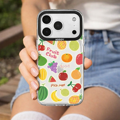 Cute Fruit Stickers iPhone Case - KODDY aesthetic iphone case UK