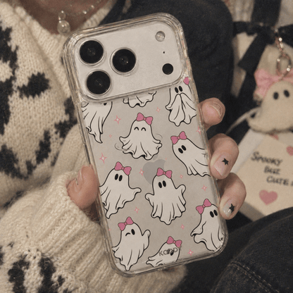 Cute Ghost & Bow Halloween Phone Case-KODDY aesthetic iphone case UK
