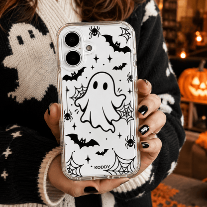 Cute Ghost Halloween Clear Phone Case-KODDY aesthetic iphone case UK