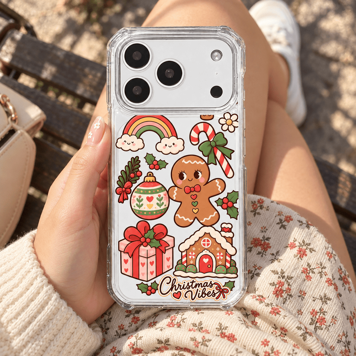 Cute Gingerbread Christmas Aesthetic Phone Case-KODDY aesthetic iphone case UK