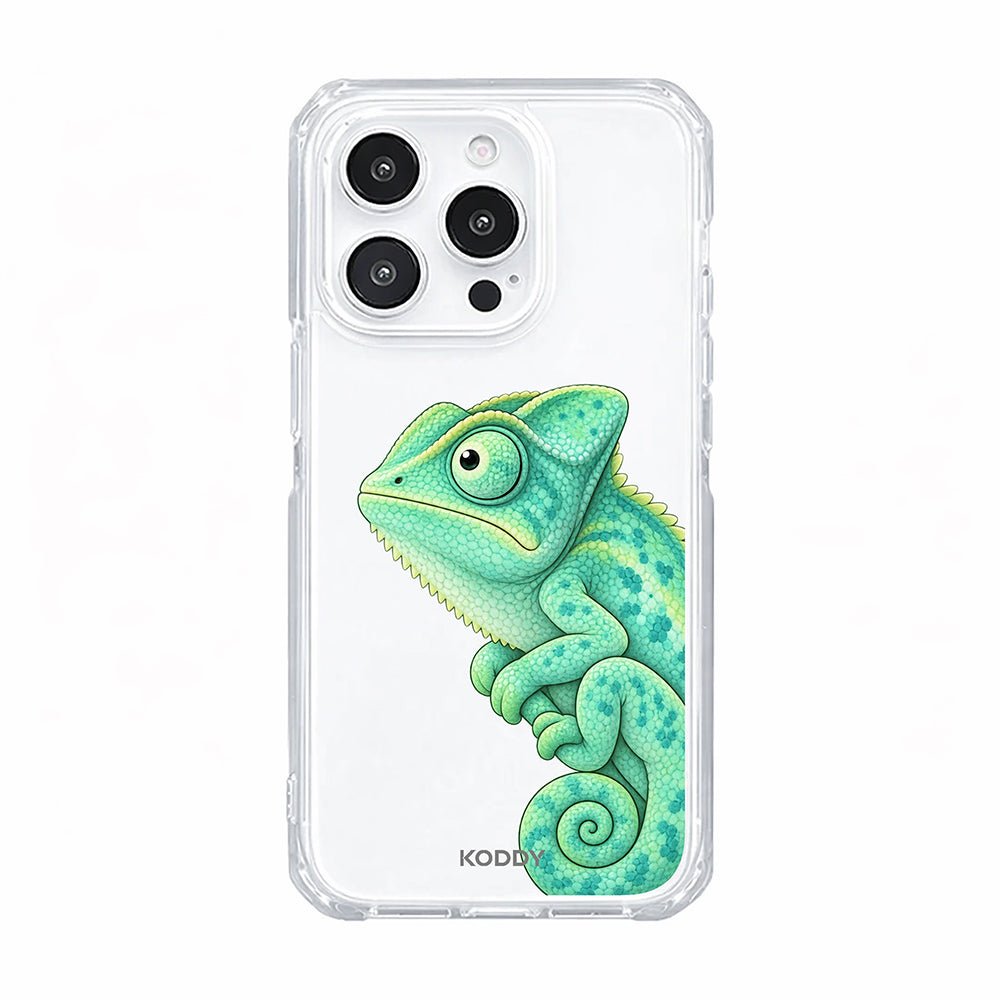 Cute Green Chameleon Aesthetic Phone Case