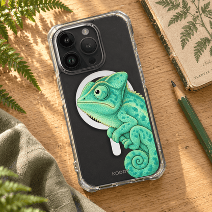 Cute Green Chameleon Aesthetic Phone Case-KODDY aesthetic iphone case UK