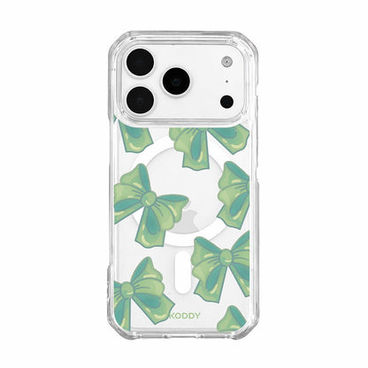 Cute Green Fluffy Ribbon Bows Phone Case